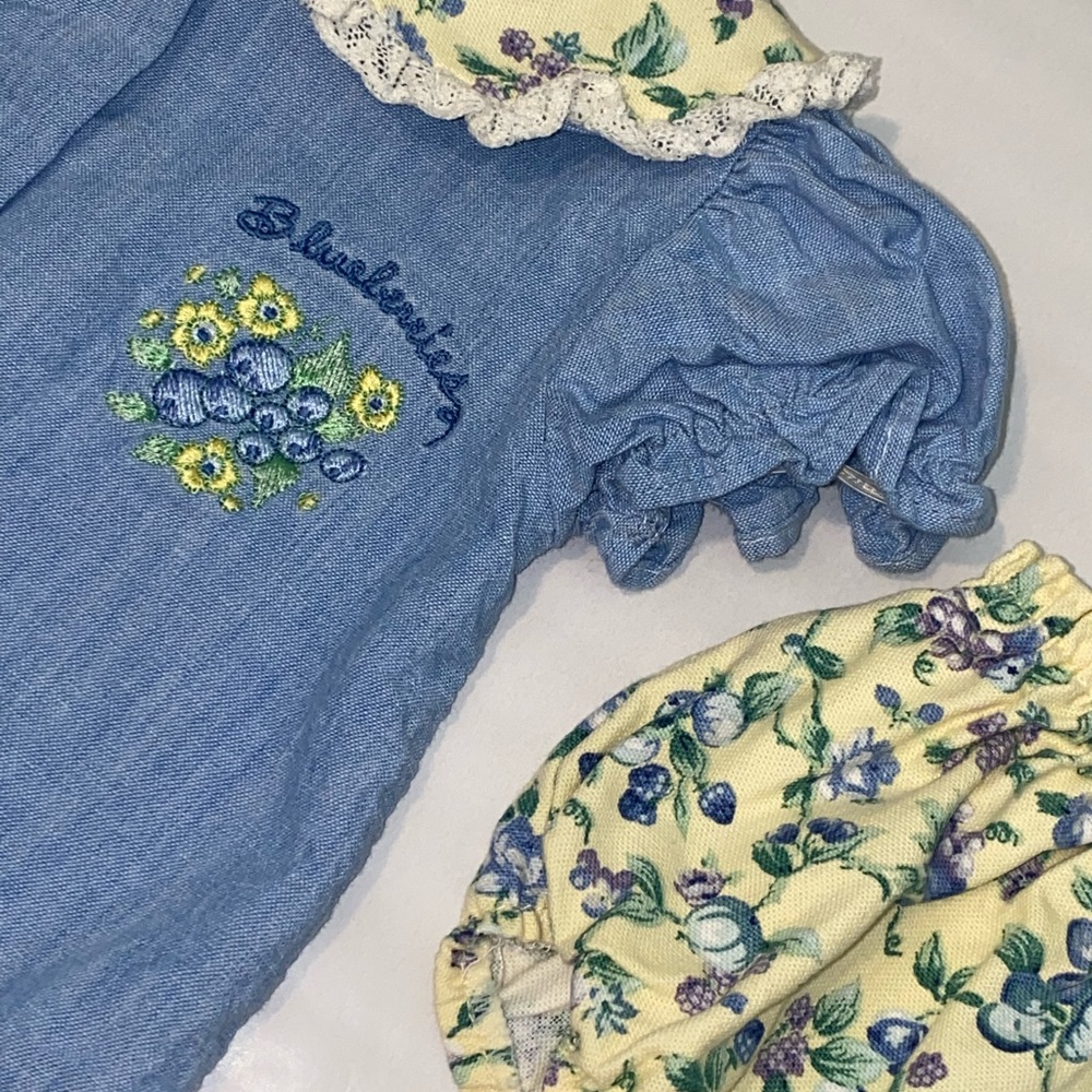 Vintage baby blueberry set 0-3 months